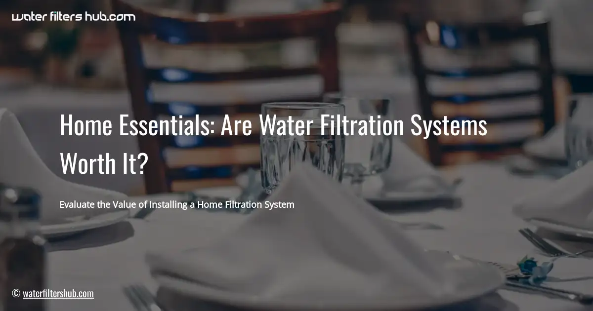 Home Essentials: Are Water Filtration Systems Worth It?