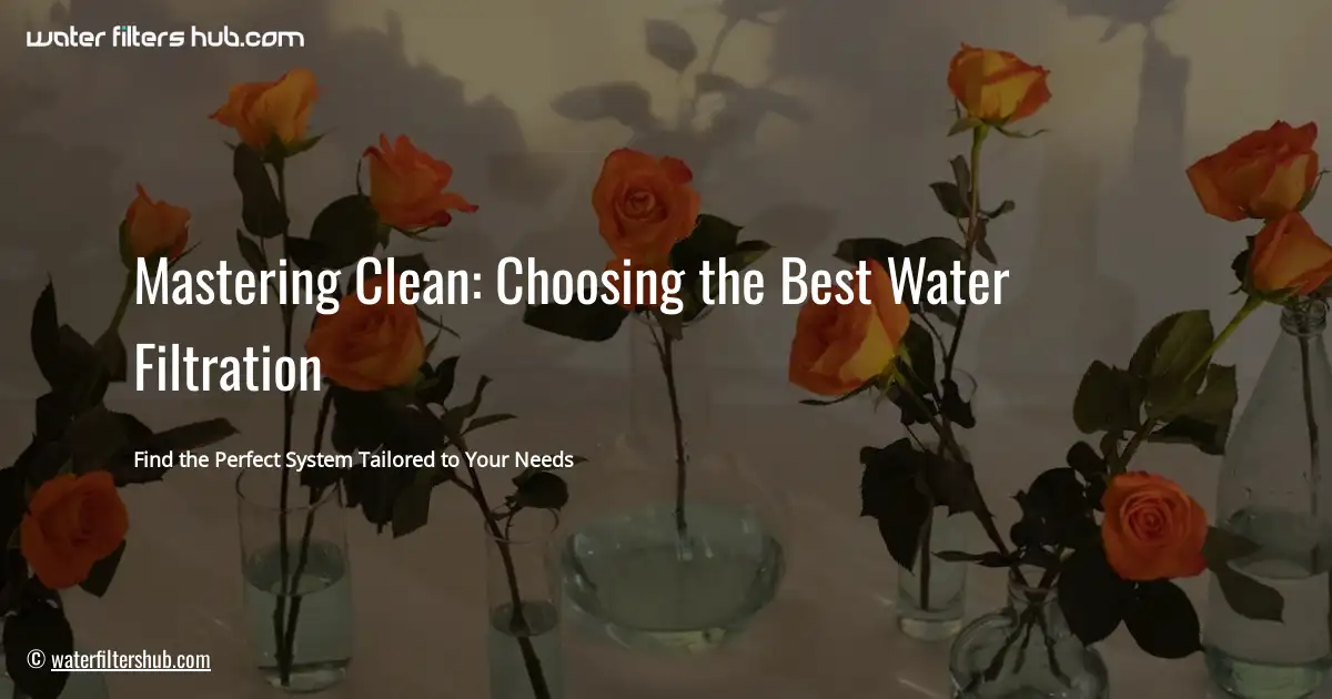 Mastering Clean: Choosing the Best Water Filtration