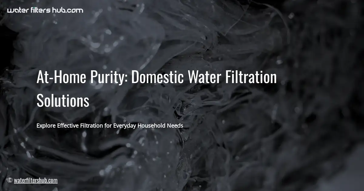 At-Home Purity: Domestic Water Filtration Solutions