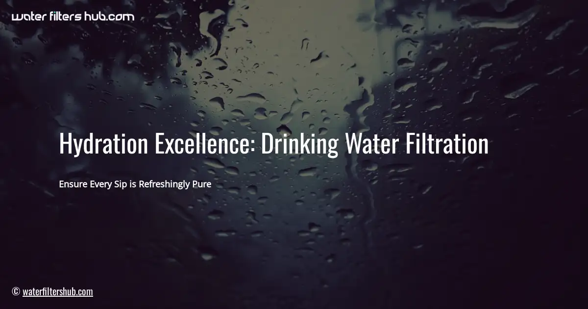 Hydration Excellence: Drinking Water Filtration