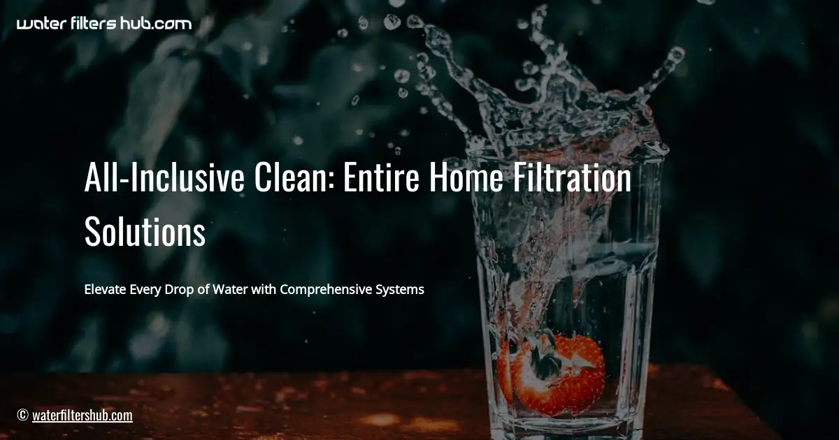 All-Inclusive Clean: Entire Home Filtration Solutions