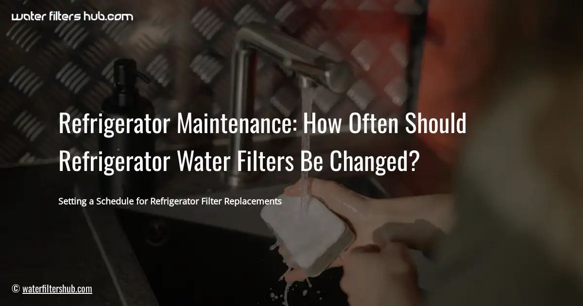 Refrigerator Maintenance: How Often Should Refrigerator Water Filters Be Changed?