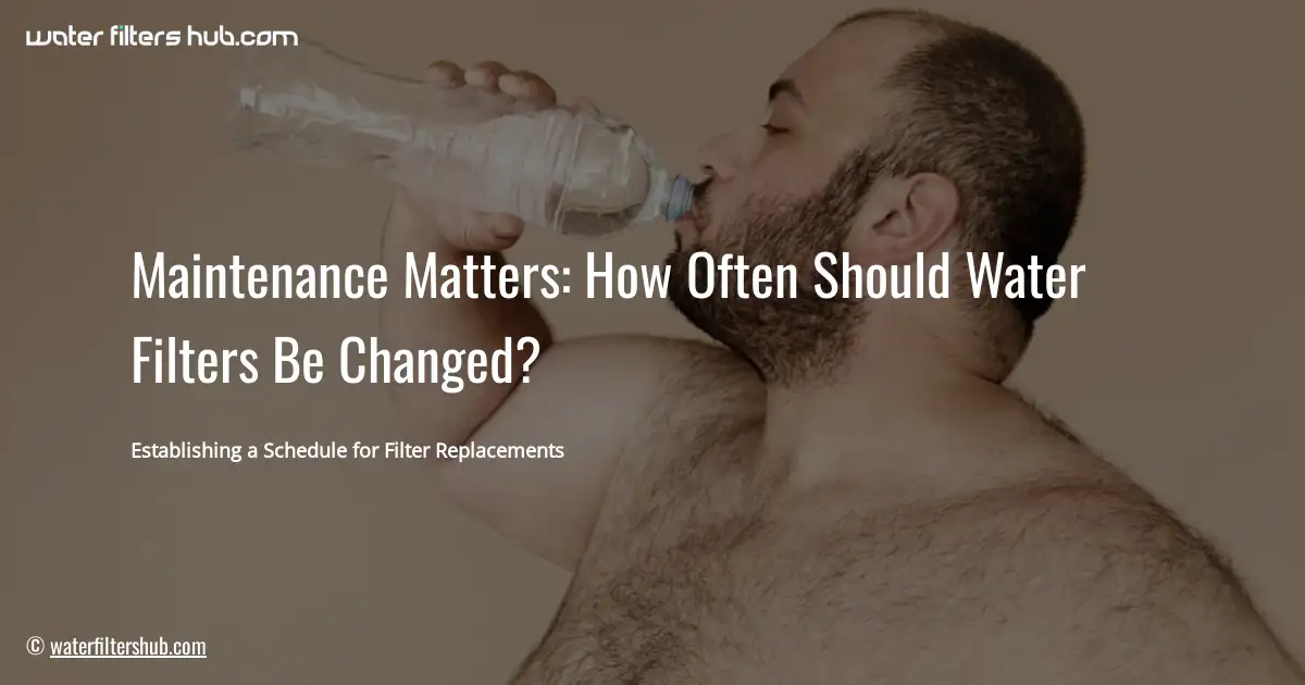 Maintenance Matters: How Often Should Water Filters Be Changed?