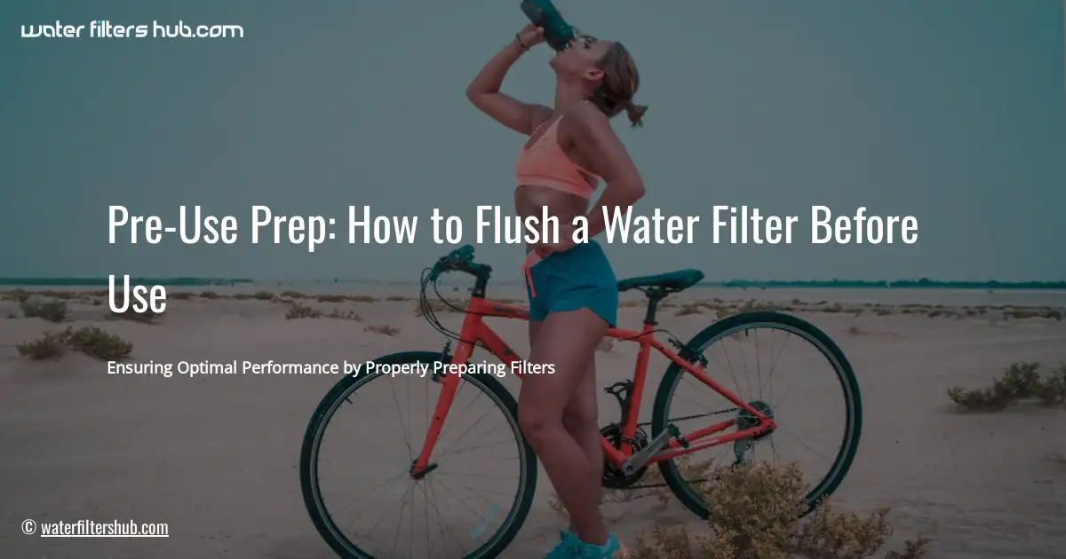 Pre-Use Prep: How to Flush a Water Filter Before Use
