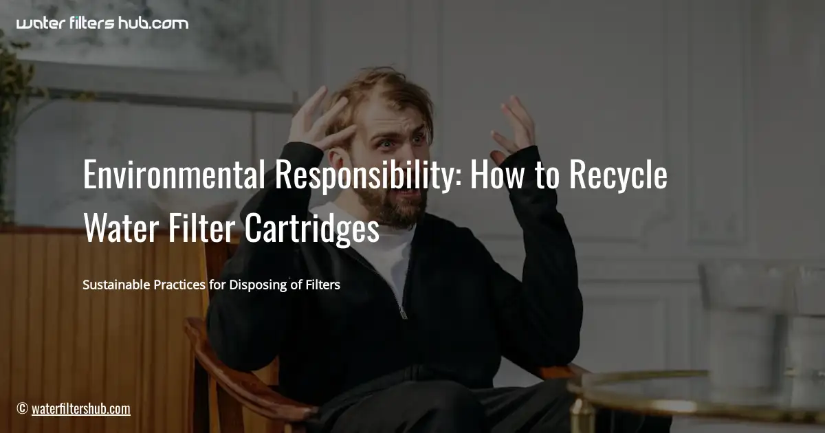 Environmental Responsibility: How to Recycle Water Filter Cartridges