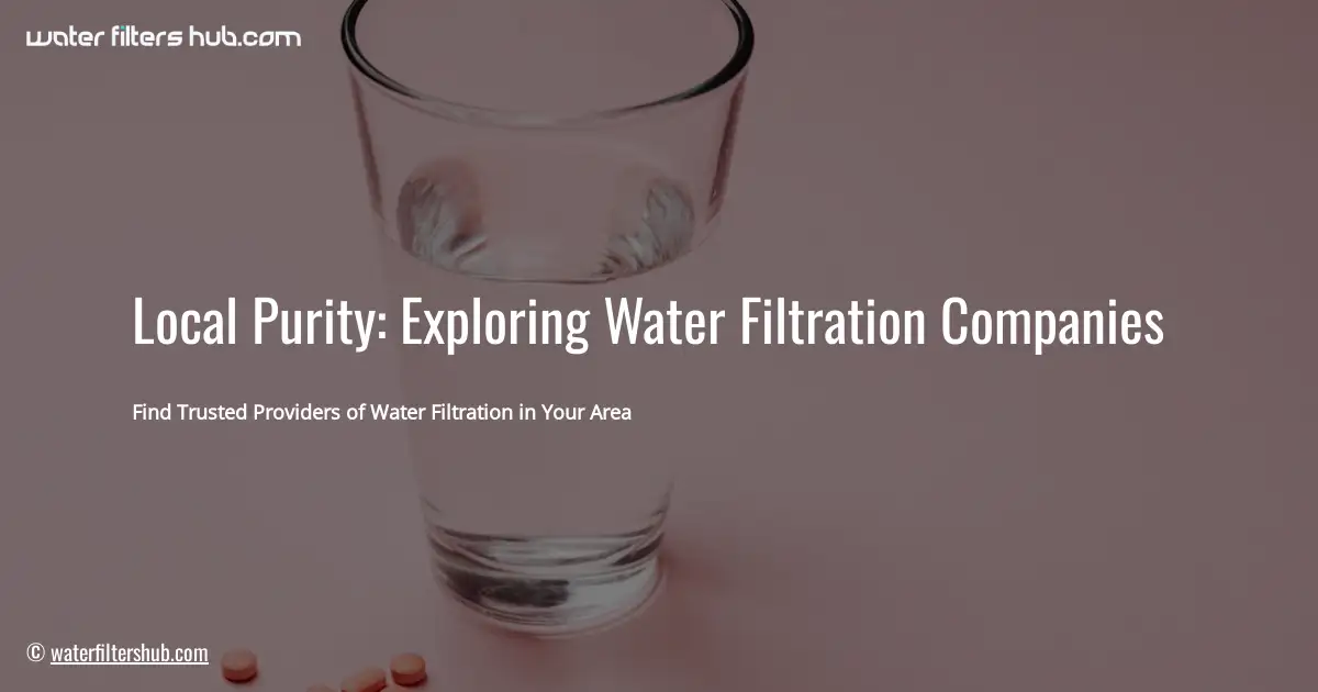 Local Purity: Exploring Water Filtration Companies